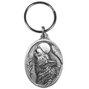 Authentic Sports Key ChainsWolf Head Antiqued Keyring-Key Chains,Scultped Key Chains,Antiqued Key Chain-JadeMoghul Inc.