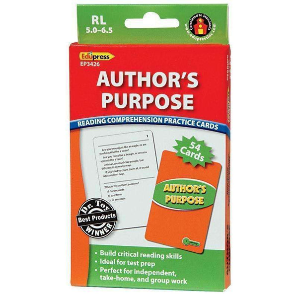 AUTHORS PURPOSE RCPC GREEN LEVEL-Learning Materials-JadeMoghul Inc.