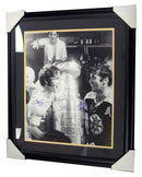 Autographed Derek Sanderson and Ed Westfall framed 16x20 photo. Comes with Sports Images Certificate of Authenticity-AUTO HOCKEY MEMORABILIA-JadeMoghul Inc.