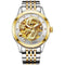 Automatic Mechanical Wristwatch - Stainless Steel Band Men's Watch-Silver white-JadeMoghul Inc.