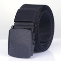 Automatic nylon belt buckle High quality military fans tactical canvas belt For man and women Hot brand belt 110 to 140cm-Black-110cm-JadeMoghul Inc.