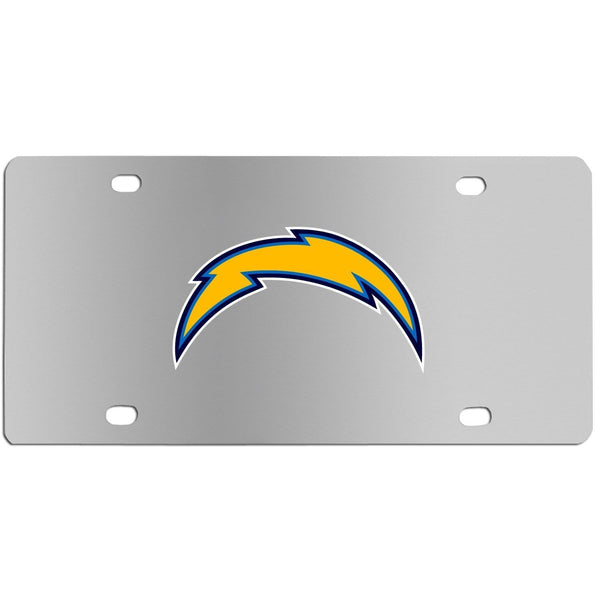 Automotive Accessories NFL - Los Angeles Chargers Steel License Plate Wall Plaque JM Sports-11