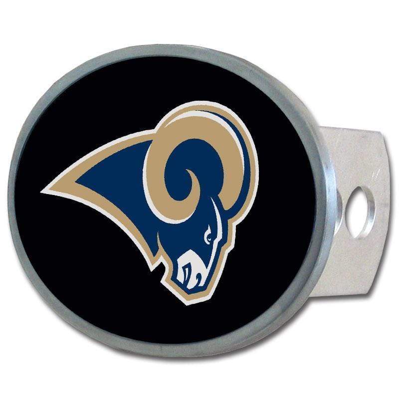 Automotive Accessories NFL - St. Louis Rams Oval Metal Hitch Cover Class II and III JM Sports-11