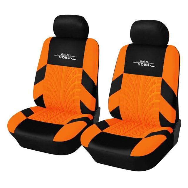 AUTOYOUTH 3 Colour Track Detail Style Car Seat Covers Set Polyester Fabric Universal Fits Most Cars Covers Car Seat Protector AExp