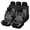 AUTOYOUTH 3 Colour Track Detail Style Car Seat Covers Set Polyester Fabric Universal Fits Most Cars Covers Car Seat Protector AExp