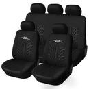 AUTOYOUTH 3 Colour Track Detail Style Car Seat Covers Set Polyester Fabric Universal Fits Most Cars Covers Car Seat Protector AExp