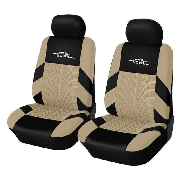 AUTOYOUTH Brand Embroidery Car Seat Covers Set Universal Fit Most Cars Covers with Tire Track Detail Styling Car Seat Protector JadeMoghul Inc. 
