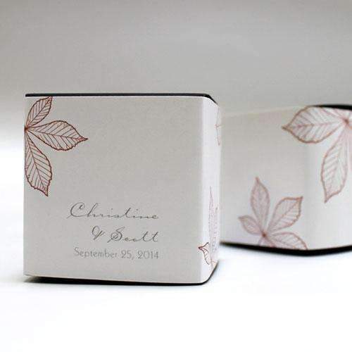 Autumn Leaf Cube Favor Box Wrap Berry (Pack of 1)-Favor-Tangerine Orange-JadeMoghul Inc.