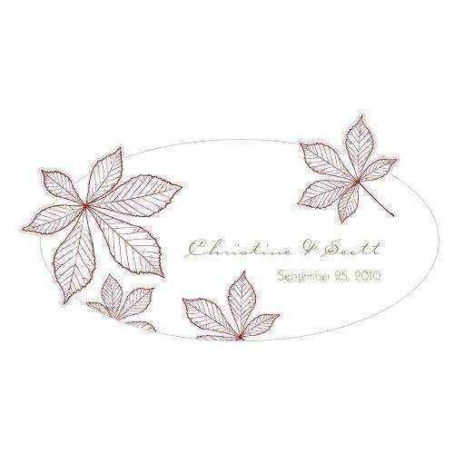Autumn Leaf Large Cling Berry (Pack of 1)-Wedding Signs-Berry-JadeMoghul Inc.