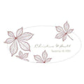 Autumn Leaf Large Cling Berry (Pack of 1)-Wedding Signs-Chocolate Brown-JadeMoghul Inc.