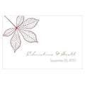 Autumn Leaf Large Rectangular Tag Berry (Pack of 1)-Wedding Favor Stationery-Chocolate Brown-JadeMoghul Inc.