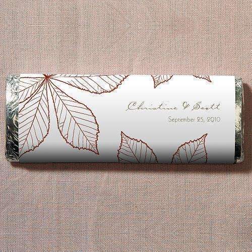 Autumn Leaf Nut Free Gourmet Milk Chocolate Bar Berry (Pack of 1)-Wedding Candy Buffet Accessories-Plum-JadeMoghul Inc.