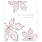 Autumn Leaf Rectangular Label Berry (Pack of 1)-Wedding Favor Stationery-Vintage Pink-JadeMoghul Inc.
