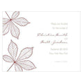 Autumn Leaf Save The Date Card Berry (Pack of 1)-Weddingstar-Chocolate Brown-JadeMoghul Inc.