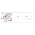 Autumn Leaf Small Rectangular Tag Berry (Pack of 1)-Wedding Favor Stationery-Ruby-JadeMoghul Inc.