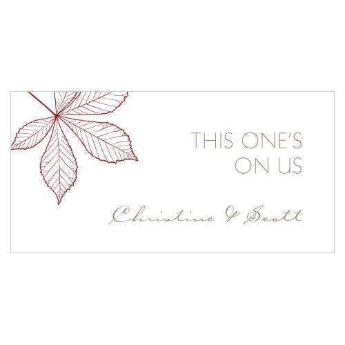 Autumn Leaf Small Ticket Berry (Pack of 120)-Reception Stationery-Berry-JadeMoghul Inc.