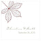 Autumn Leaf Square Tag Berry (Pack of 1)-Wedding Favor Stationery-Harvest Gold-JadeMoghul Inc.