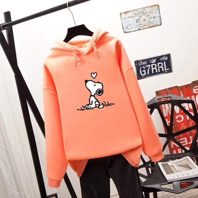 Autumn Winter Sweatshirt Women Long Sleeve Cartoon Dog Pattern Print Hoodie Harajuku Oversized Women Hoodies Tops Streetwear JadeMoghul Inc. 