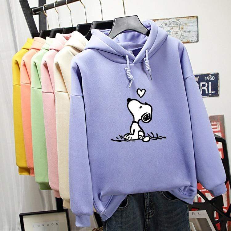 Autumn Winter Sweatshirt Women Long Sleeve Cartoon Dog Pattern Print Hoodie Harajuku Oversized Women Hoodies Tops Streetwear JadeMoghul Inc. 