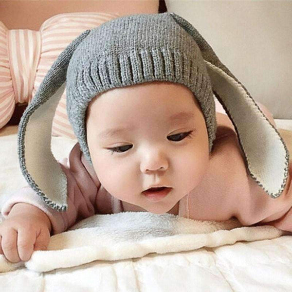 Autumn Winter Toddler Infant Knitted Baby Hat Adorable Rabbit Long Ear Hat Baby Bunny Beanie Cap Photo Props-style 1-JadeMoghul Inc.