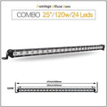 Auxtings Slim LED Light Bar Single Row 7" 13" 20" 25" 32" 38'' inch 90W 120W 150W 180W For SUV 4X4 Off Road LED Work Light Lamp JadeMoghul Inc. 