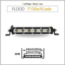 Auxtings Slim LED Light Bar Single Row 7" 13" 20" 25" 32" 38'' inch 90W 120W 150W 180W For SUV 4X4 Off Road LED Work Light Lamp JadeMoghul Inc. 