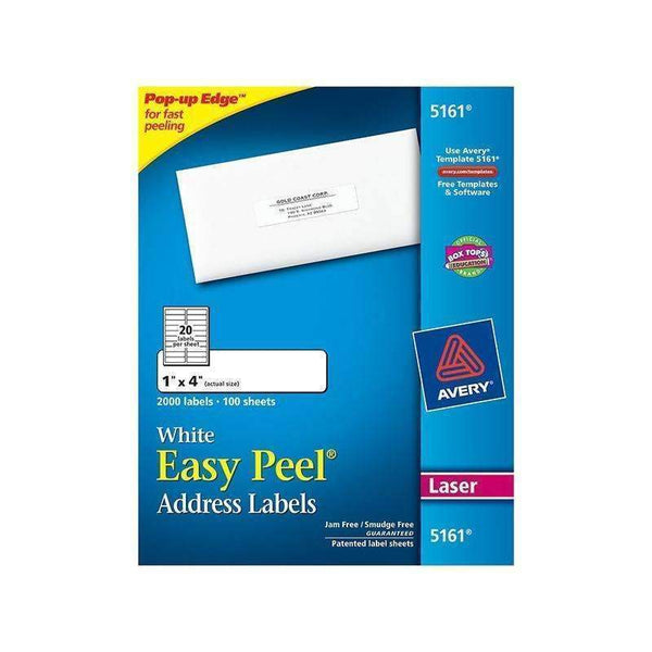 AVERY EASY PEEL 1X4 WHITE MAILING-Supplies-JadeMoghul Inc.