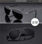 Aviation Metail Frame Quality Oversized Spring Leg Alloy Men Sunglasses Polarized Brand Design Pilot Male Sun Glasses Driving-Gun Frame Grey Lens-JadeMoghul Inc.