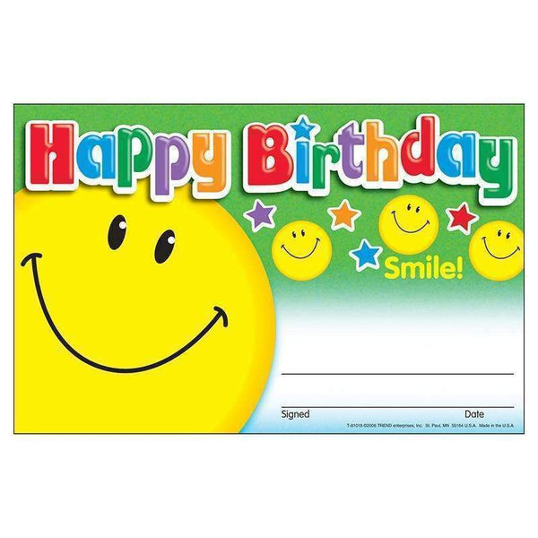 AWARDS HAPPY BIRTHDAY SMILE-Learning Materials-JadeMoghul Inc.