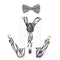 AWAYTR 2Pcs Baby Boys Suspenders Kids New Elastic Adjustable Clip-on Bowtie Suspenders Set Kids Polka Dot Suspender for Wedding-Striped-JadeMoghul Inc.