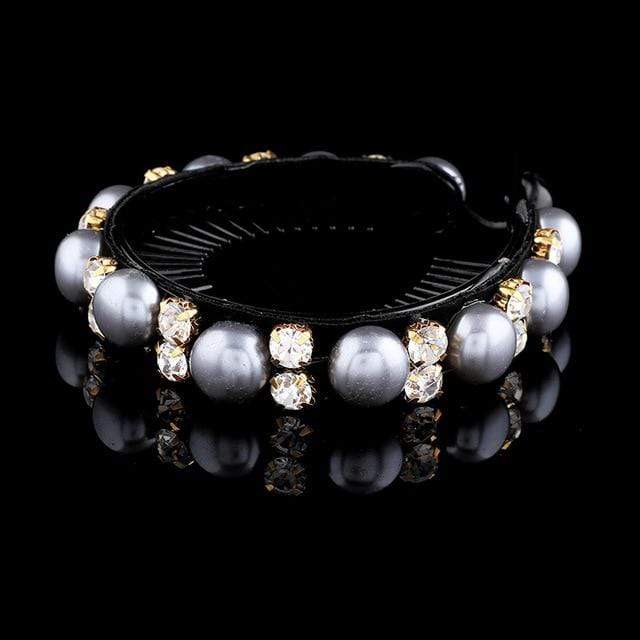 AWAYTR New Meatball Hair Accessories Women Hair Claws Headwear Rhinestone Flower Hairpin Bird Nest Floral Twist Clip 10 Colors AExp