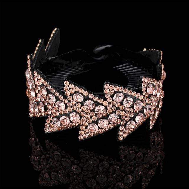 AWAYTR New Meatball Hair Accessories Women Hair Claws Headwear Rhinestone Flower Hairpin Bird Nest Floral Twist Clip 10 Colors AExp