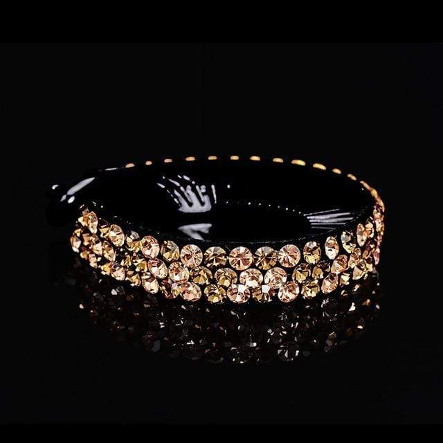 AWAYTR New Meatball Hair Accessories Women Hair Claws Headwear Rhinestone Flower Hairpin Bird Nest Floral Twist Clip 10 Colors AExp