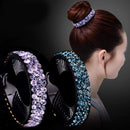 AWAYTR New Meatball Hair Accessories Women Hair Claws Headwear Rhinestone Flower Hairpin Bird Nest Floral Twist Clip 10 Colors AExp