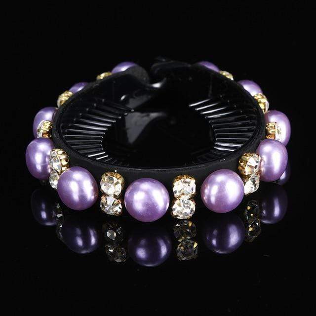 AWAYTR New Meatball Hair Accessories Women Hair Claws Headwear Rhinestone Flower Hairpin Bird Nest Floral Twist Clip 10 Colors AExp