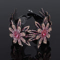 AWAYTR New Meatball Hair Accessories Women Hair Claws Headwear Rhinestone Flower Hairpin Bird Nest Floral Twist Clip 10 Colors AExp