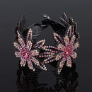 AWAYTR New Meatball Hair Accessories Women Hair Claws Headwear Rhinestone Flower Hairpin Bird Nest Floral Twist Clip 10 Colors AExp