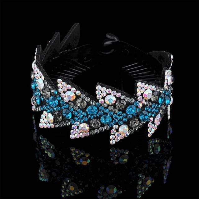 AWAYTR New Meatball Hair Accessories Women Hair Claws Headwear Rhinestone Flower Hairpin Bird Nest Floral Twist Clip 10 Colors AExp