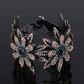 AWAYTR New Meatball Hair Accessories Women Hair Claws Headwear Rhinestone Flower Hairpin Bird Nest Floral Twist Clip 10 Colors AExp