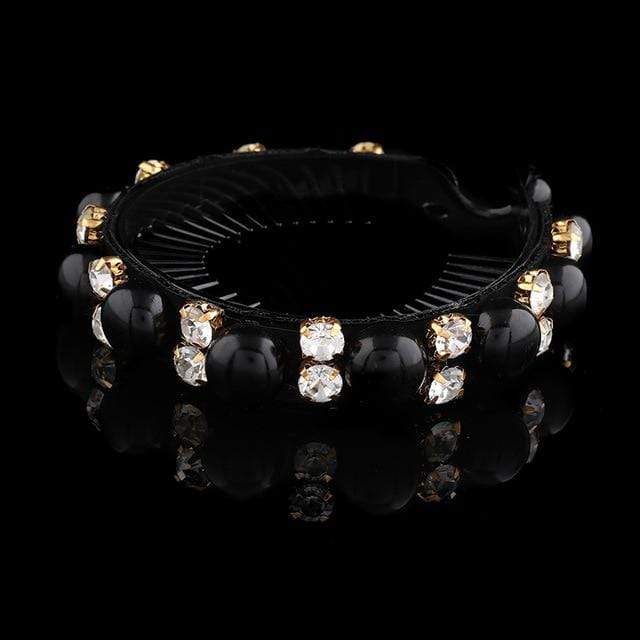 AWAYTR New Meatball Hair Accessories Women Hair Claws Headwear Rhinestone Flower Hairpin Bird Nest Floral Twist Clip 10 Colors AExp