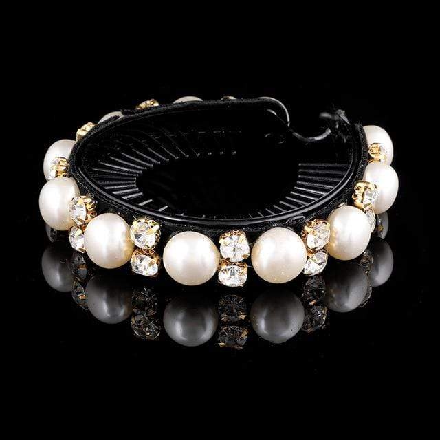 AWAYTR New Meatball Hair Accessories Women Hair Claws Headwear Rhinestone Flower Hairpin Bird Nest Floral Twist Clip 10 Colors AExp