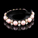 AWAYTR New Meatball Hair Accessories Women Hair Claws Headwear Rhinestone Flower Hairpin Bird Nest Floral Twist Clip 10 Colors AExp