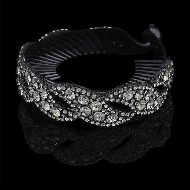 AWAYTR New Meatball Hair Accessories Women Hair Claws Headwear Rhinestone Flower Hairpin Bird Nest Floral Twist Clip 10 Colors AExp