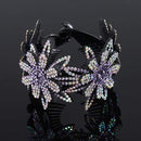 AWAYTR New Meatball Hair Accessories Women Hair Claws Headwear Rhinestone Flower Hairpin Bird Nest Floral Twist Clip 10 Colors AExp