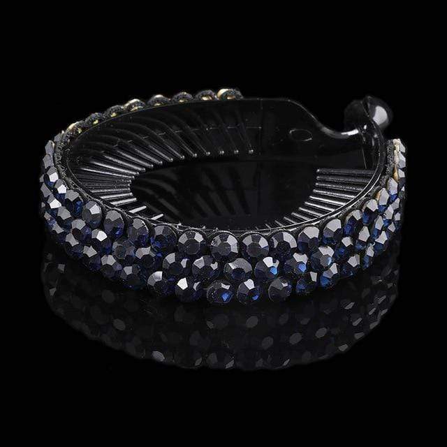 AWAYTR New Meatball Hair Accessories Women Hair Claws Headwear Rhinestone Flower Hairpin Bird Nest Floral Twist Clip 10 Colors AExp