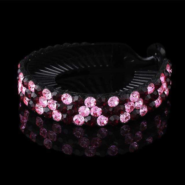AWAYTR New Meatball Hair Accessories Women Hair Claws Headwear Rhinestone Flower Hairpin Bird Nest Floral Twist Clip 10 Colors AExp