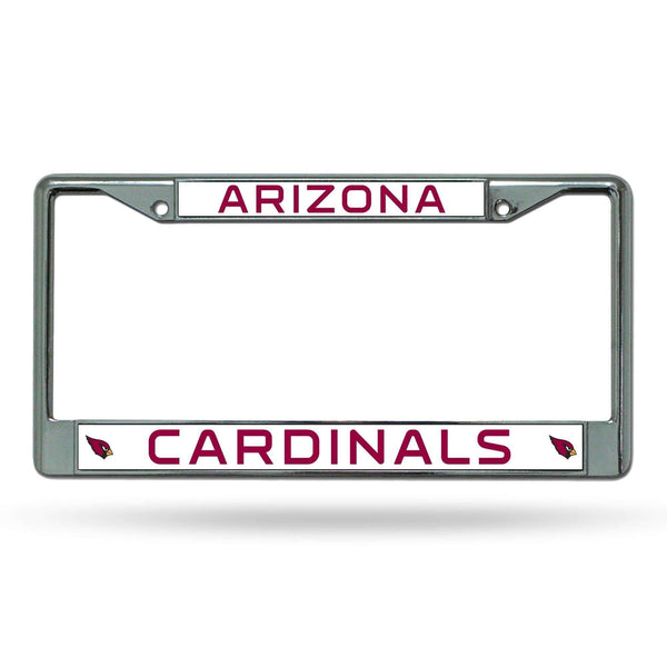 License Plate Frames Arizona Cardinals Chrome Frame