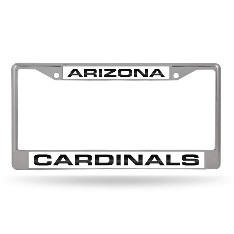 Mustang License Plate Frame Arizona Cardinals Laser Chrome Frame