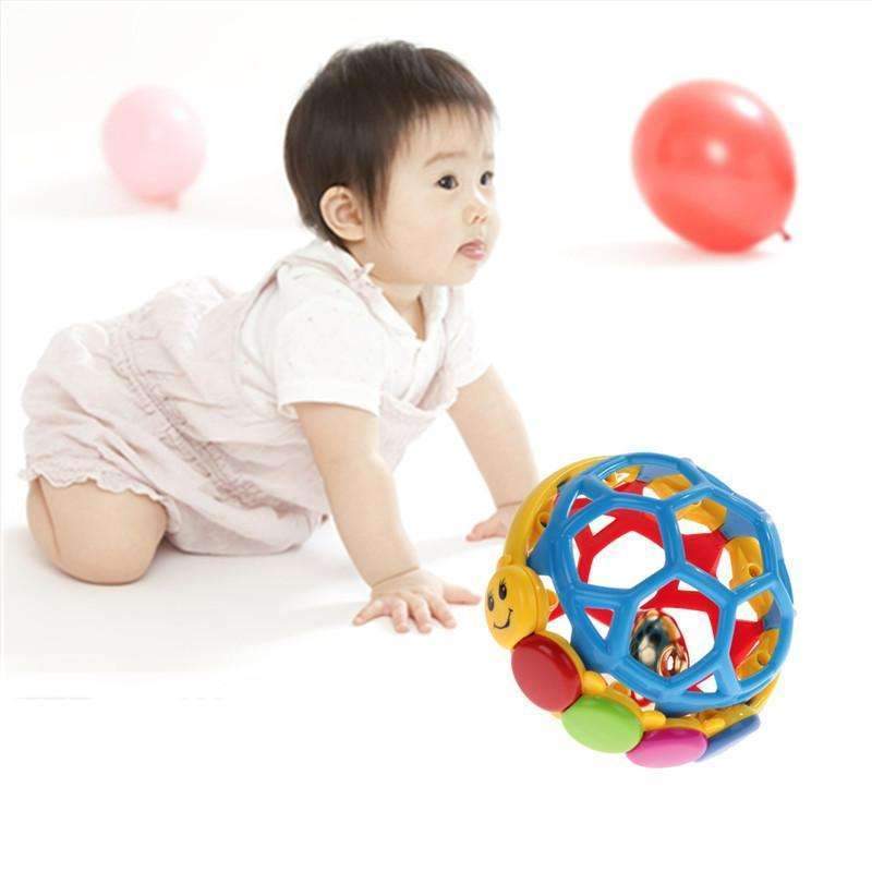 Babe Einstein Buzz Ball Bendy Baby Walker Rattles Prewalker Bouncing Ball Toddlers Fun Multicolor Activity Educational Toys--JadeMoghul Inc.