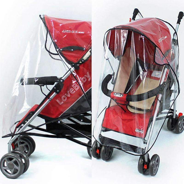Baby Stroller Waterproof Cover Universal Strollers Pushchairs Accessories Baby Carriage Waterproof Dust Rain Cover Windshield